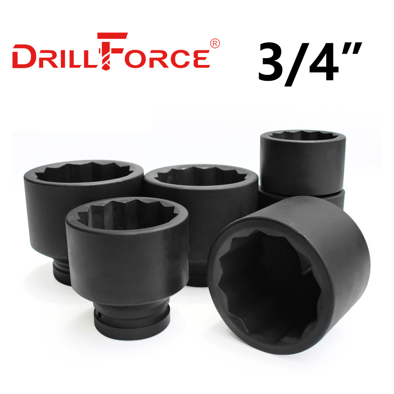 Pneumatic Impact Wrench - Drillforce 17-50mm Impact Pneumatic Socket Driver