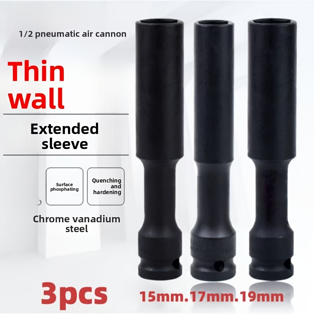 1/3pcs 1/2 Inch Extended Thin- - огляд і ціна Pneumatic Impact Wrench